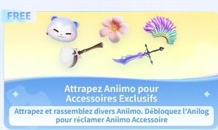 Accessoires exclusifs gratuits Aniimo
