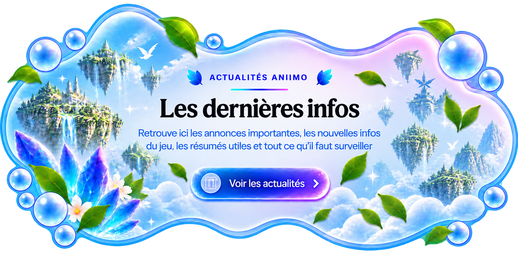 Actualités Aniimo - Les dernières infos
